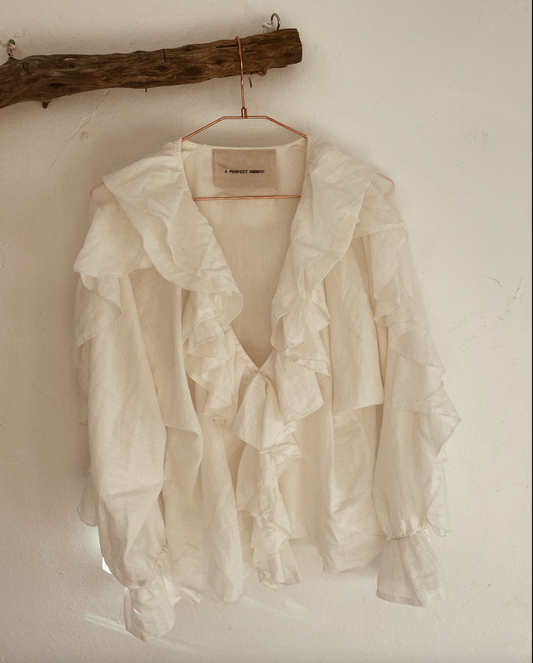A Perfect Nomad - Stevie Blouse in White