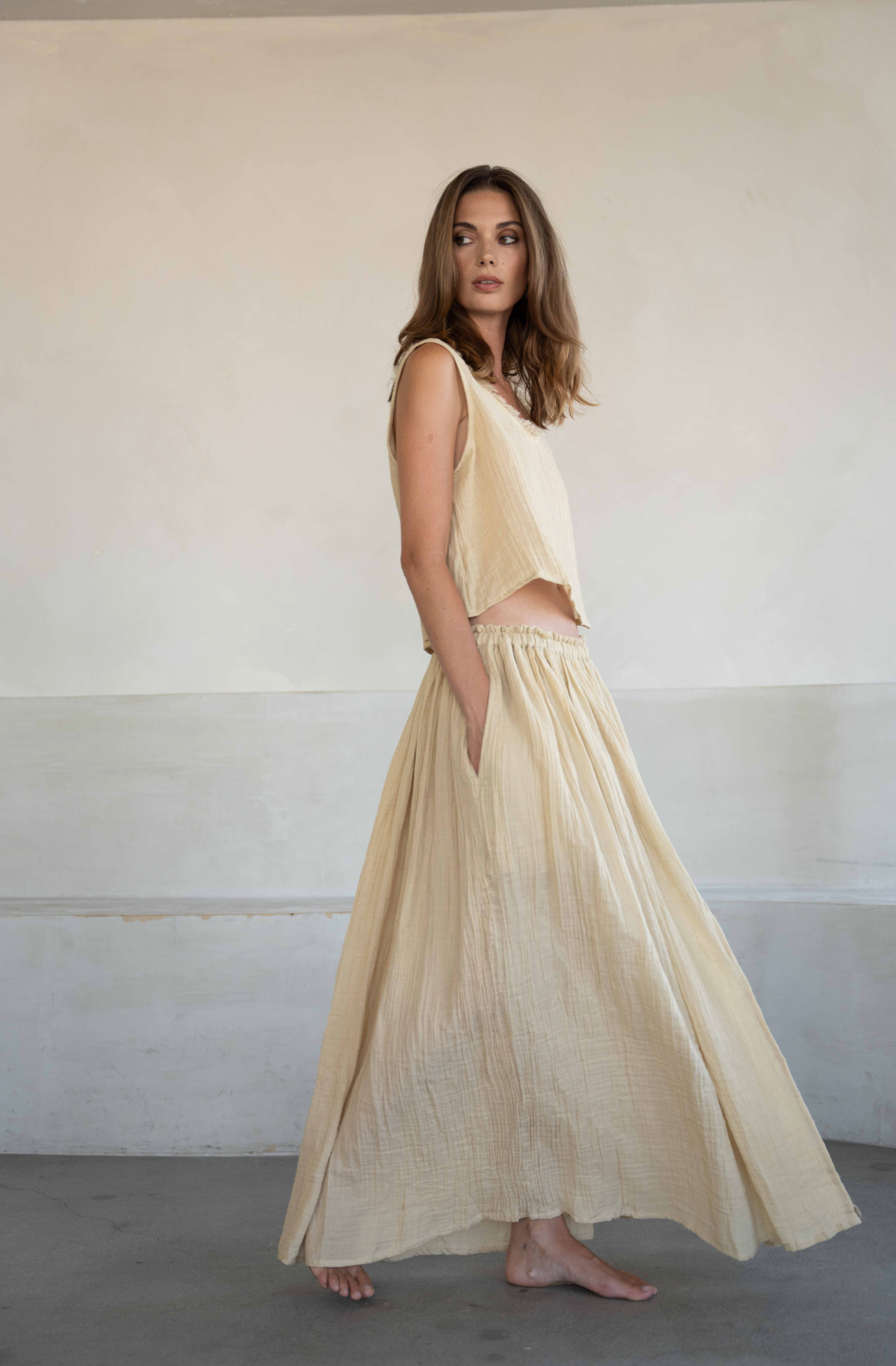 A perfect Nomad - Lamu Vest in Sand