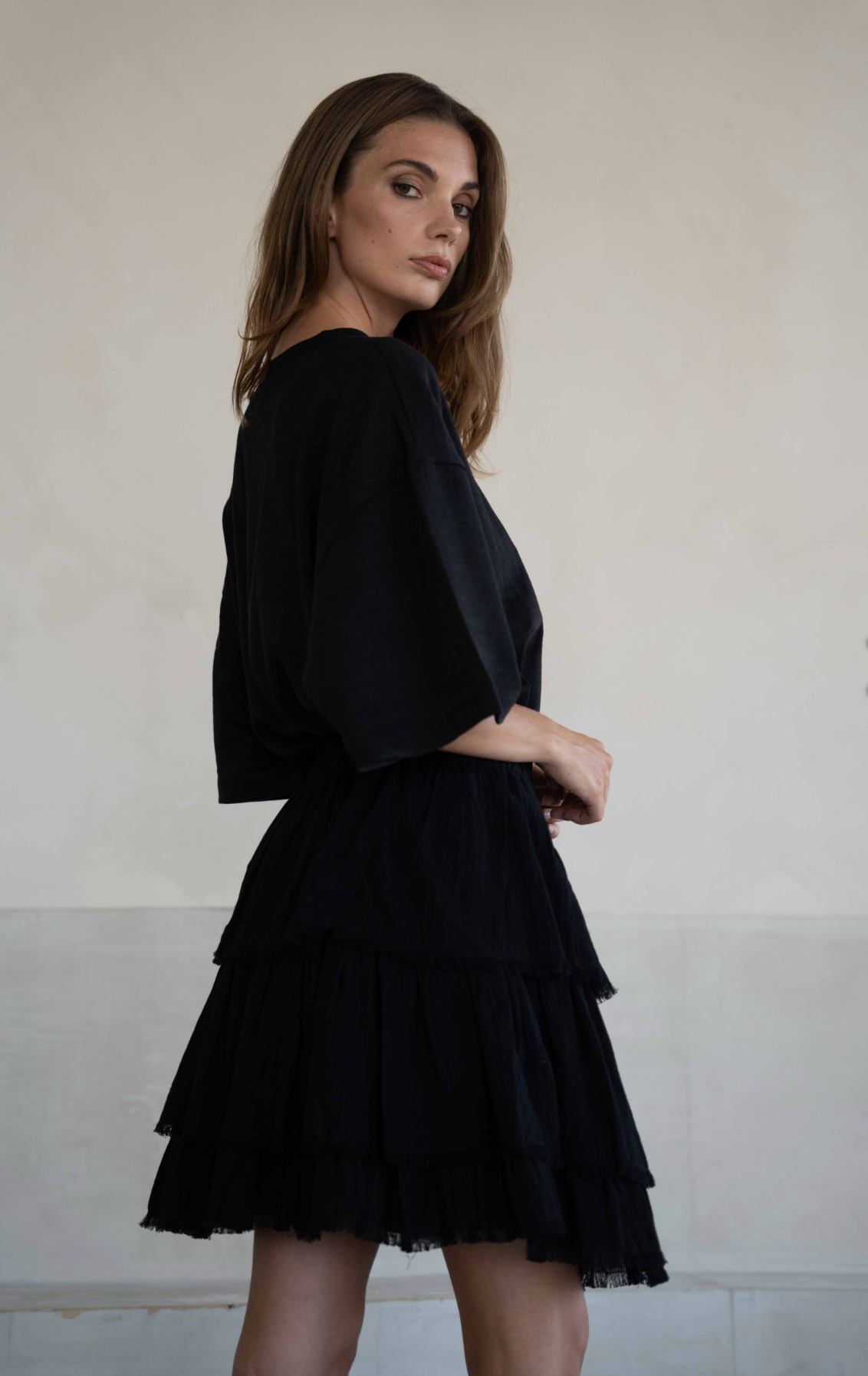 A Perfect Nomad - Small Thrills Skirt in Black and White